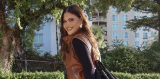 ¡Viernes casual! Chiquinquirá Delgado recibe el otoño en Miami vestida de cuero, en NYC Alejandra Tijerina y Camila Coelho con looks denim y Jessica Alba con look de colegiala