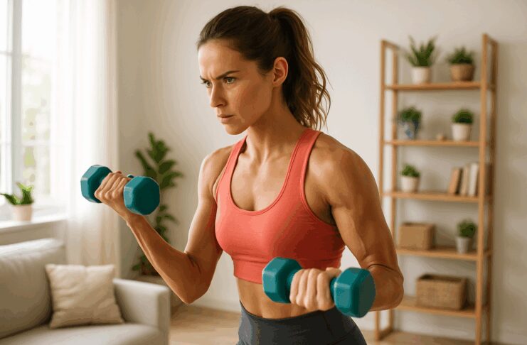 Desarrolla Fuerza en los Brazos en Solo 4 Semanas con Este Plan de Mancuernas
